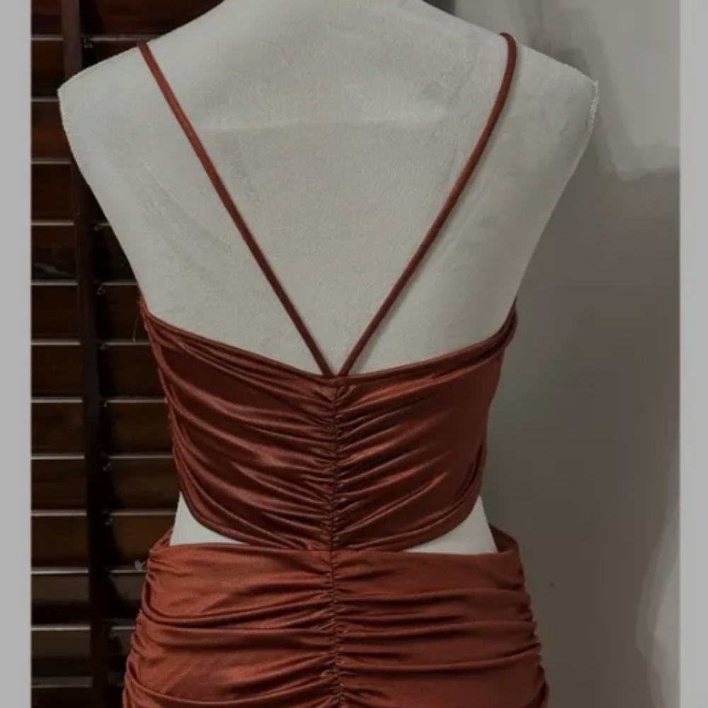 BP Ruched Cutout Minidress - Picture 7 of 7